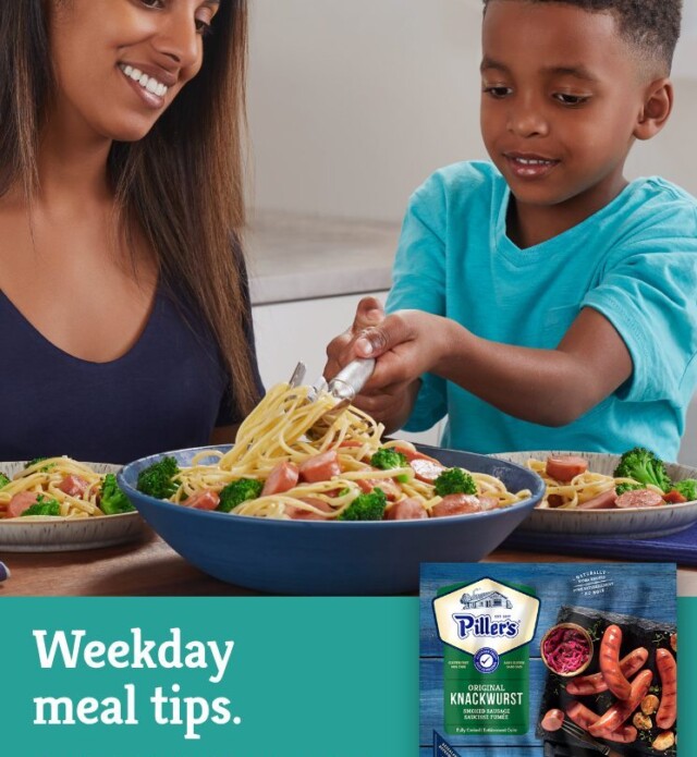 Weekday meal tips. On the table in 20 minutes or less. Quick weekday meal ideas.